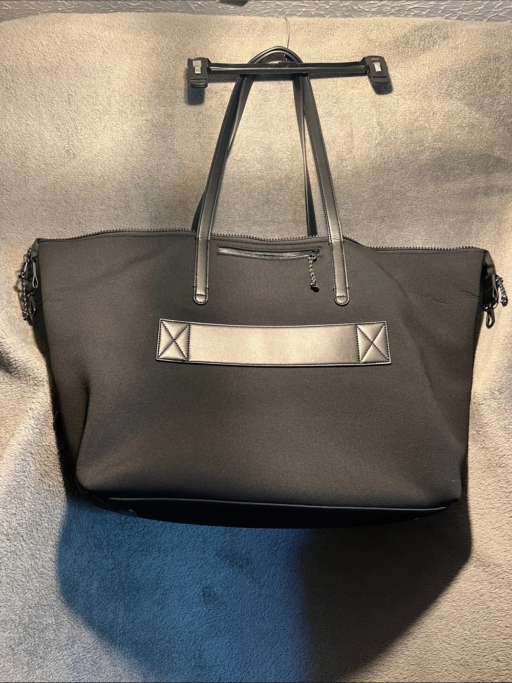 STYLUS Black Neoprene Laptop Tote Bag